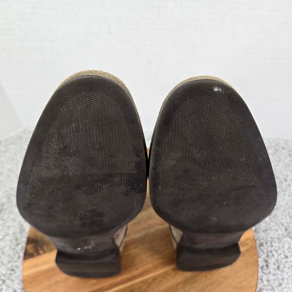 Saks Fifth Avenue Taupe Brown Suede Wingtip Full Brogue Casual Oxford Mens 10.5 - Picture 10 of 15